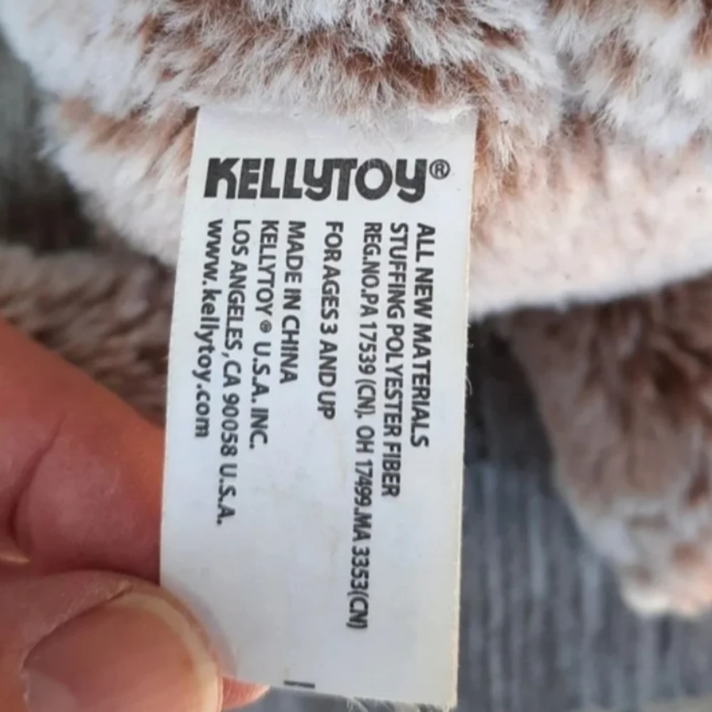 Kellytoy tan plush bunny rabbit stuffed animal